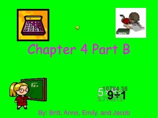 Chapter 4 Part B