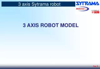 3 AXIS ROBOT MODEL