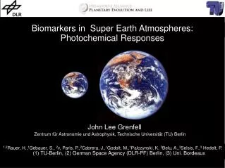 Biomarkers in Super Earth Atmospheres: Photochemical Responses