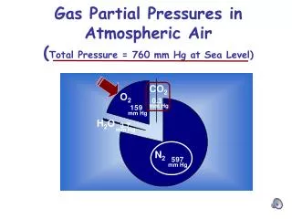 Gas Partial Pressures in Atmospheric Air ( Total Pressure = 760 mm Hg at Sea Level)