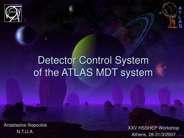 detector control system of the atlas mdt system