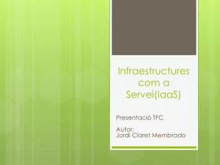 infraestructures com a servei iaas