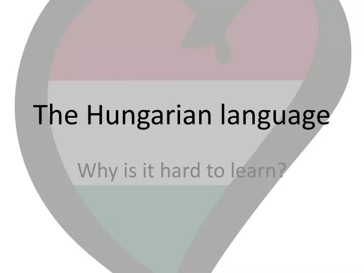 the hungarian language