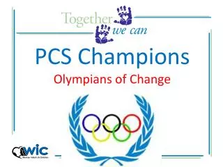 PCS Champions Olympians of Change