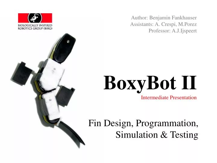 boxybot ii intermediate presentation