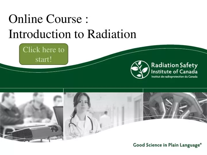 online course introduction to radiation