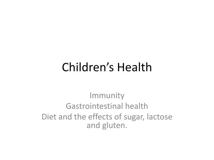 children s health