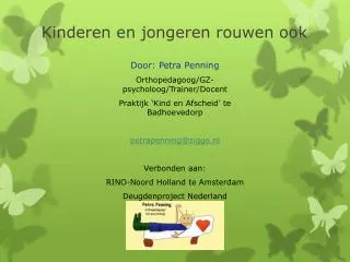 kinderen en jongeren rouwen ook