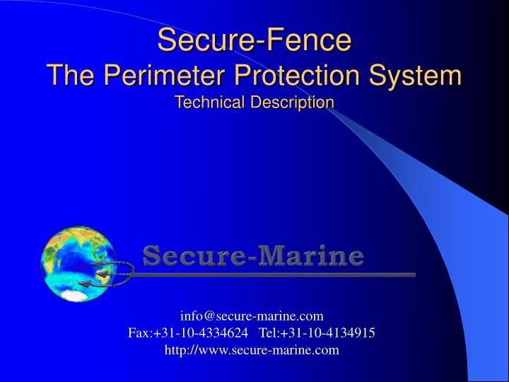 secure fence the perimeter protection system technical description