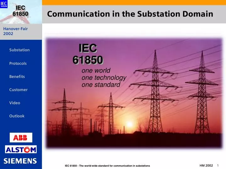 communication in the substation domain