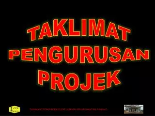 taklimat pengurusan projek