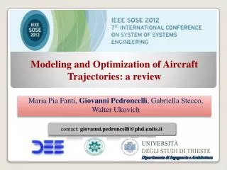 Modeling and Optimization of Aircraft Trajectories: a review