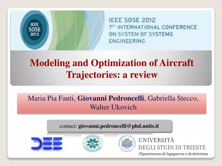 modeling and optimization of aircraft trajectories a review