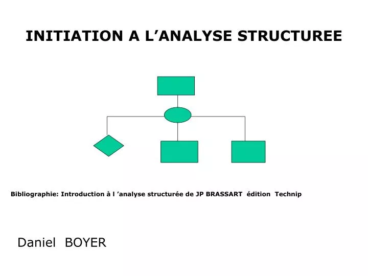 initiation a l analyse structuree