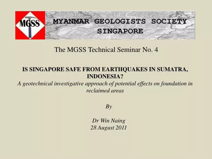 the mgss technical seminar no 4