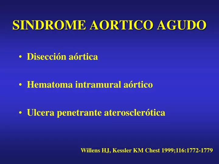 sindrome aortico agudo