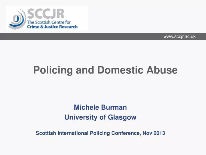policing and domestic abuse