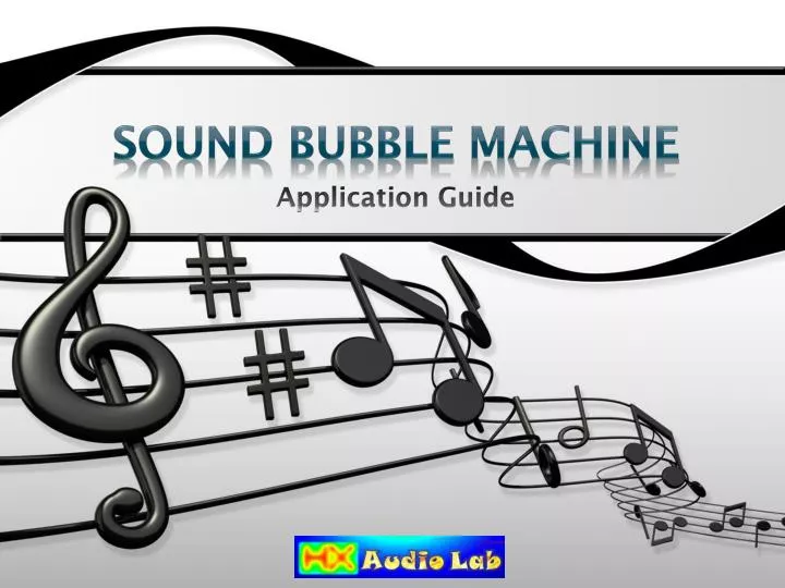 sound bubble machine