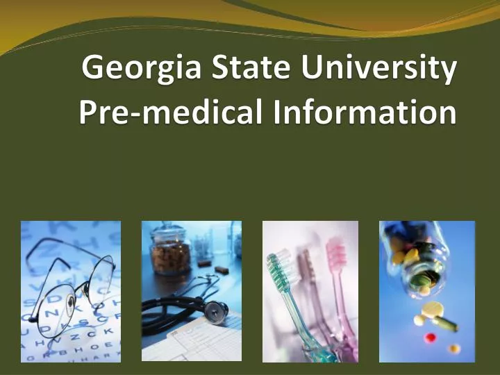 georgia state university pre medical information