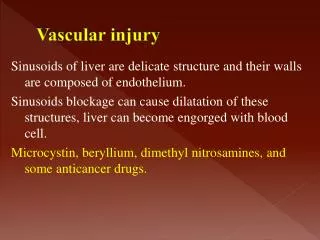 Vascular injury