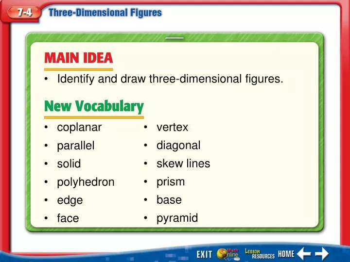 main idea vocabulary