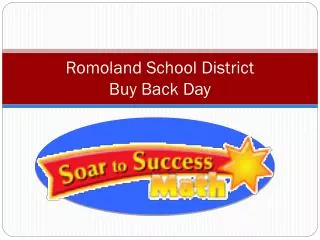 Romoland School District Buy Back Day