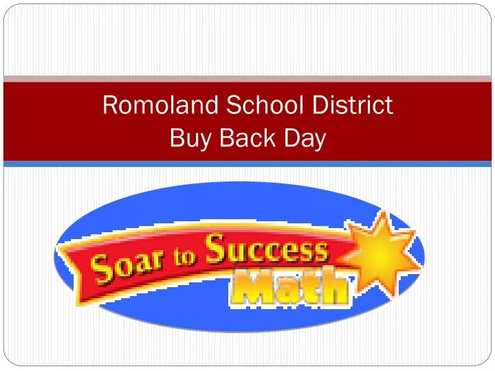 romoland school district buy back day