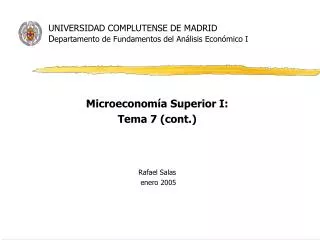 universidad complutense de madrid d epartamento de fundamentos del an lisis econ mico i