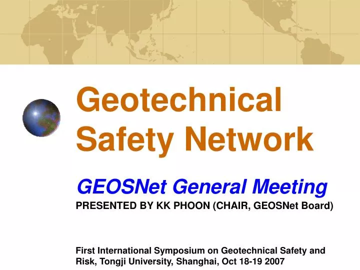 geotechnical safety network