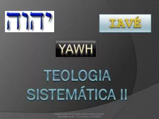 teologia sistem tica ii