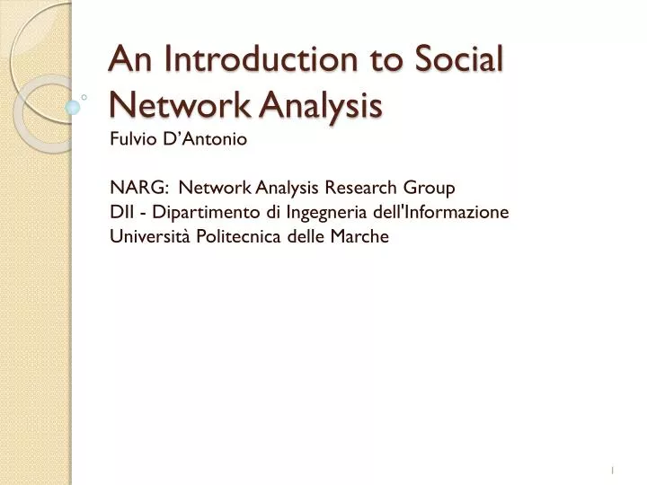 an introduction to social network analysis