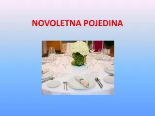 novoletna pojedina