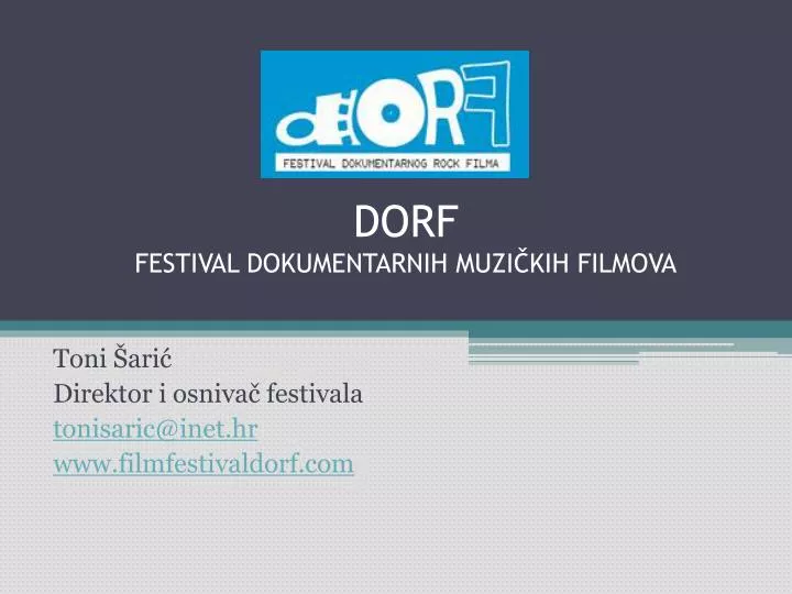 dorf festival dokumentarnih muzi kih filmova