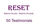 RESEt - slide 1