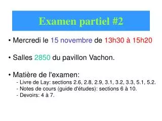 examen partiel 2