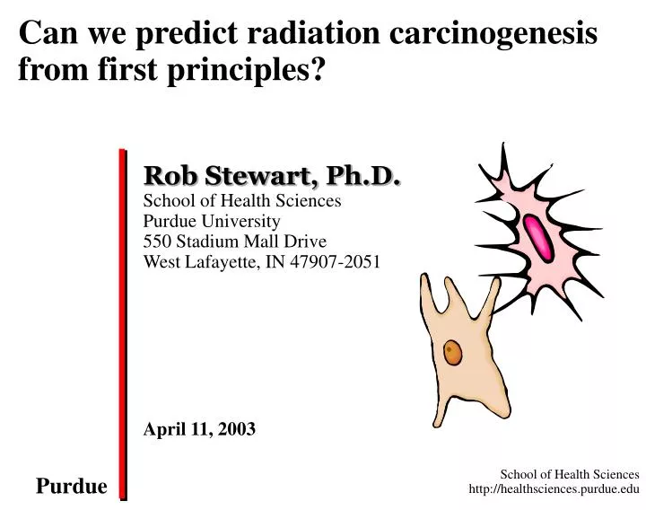 can we predict radiation carcinogenesis from first principles