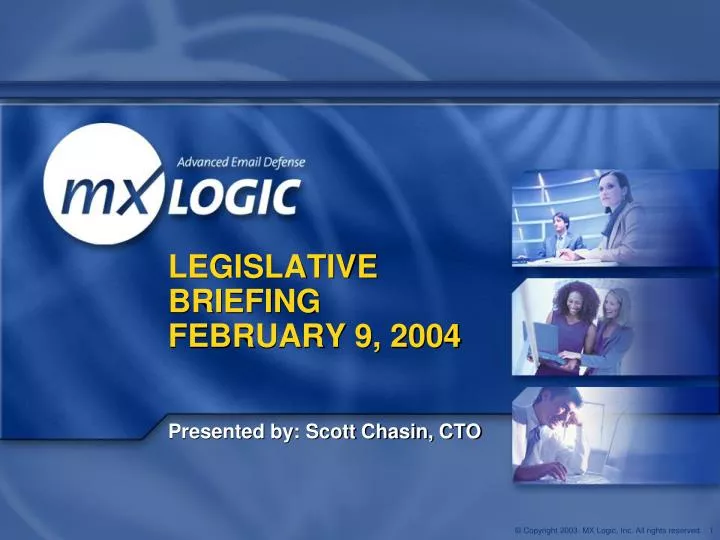 legislative briefing february 9 2004