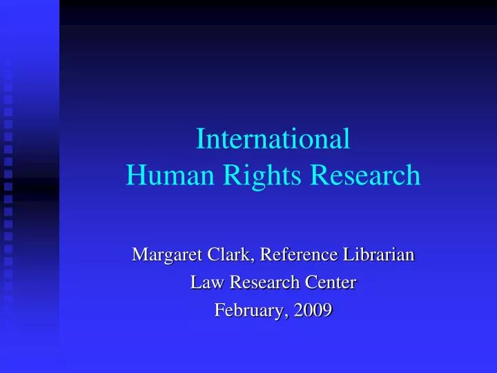 international human rights research