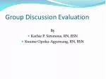 Group Discussion Evaluation - slide 1