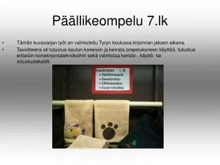 p llikeompelu 7 lk