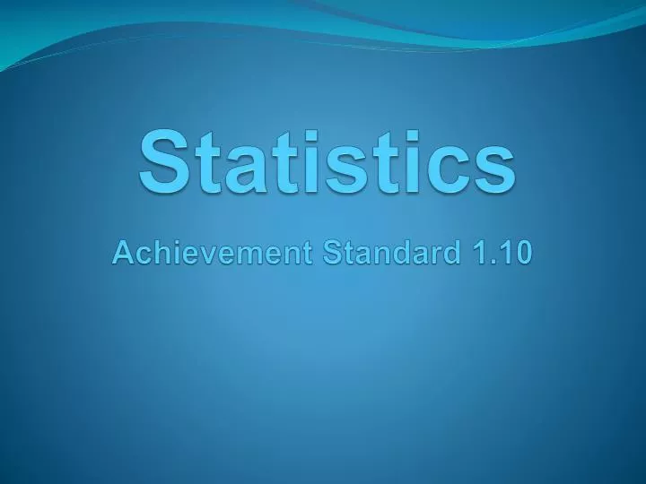 statistics