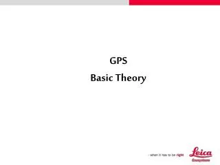 GPS Basic Theory