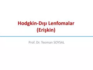 hodgkin d lenfomalar eri kin
