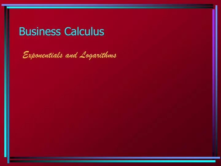 business calculus