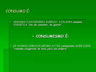 consumo