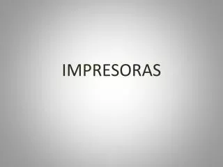 impresoras