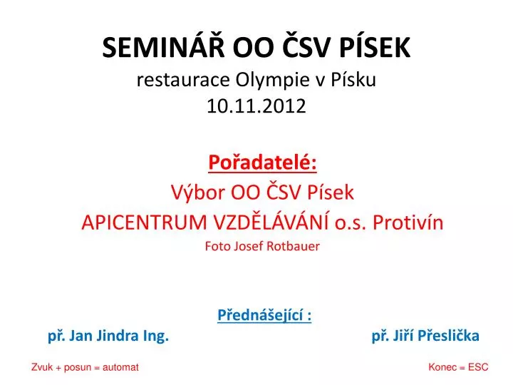 semin oo sv p sek restaurace olympie v p sku 10 11 2012