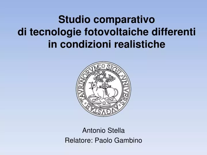 antonio stella relatore paolo gambino