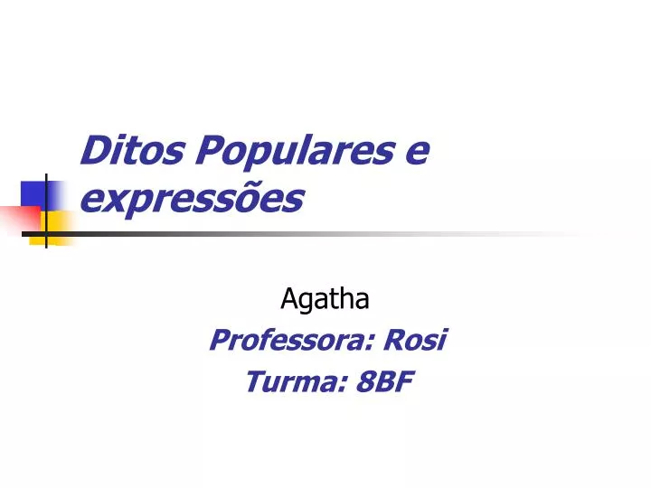 ditos populares e express es