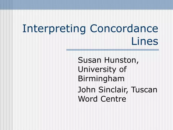 interpreting concordance lines